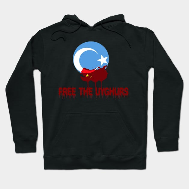 FREE THE UYGHURS SHIRT. Hoodie by Tee Shop